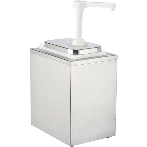 Commercial Condiment/Sauce Pump Dispenser 1x2 litre Stainless steel |  NHP001 Makfry