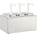 Commercial Condiment/Sauce Pump Dispenser 3x2 litre Stainless steel |  NHP003 Makfry