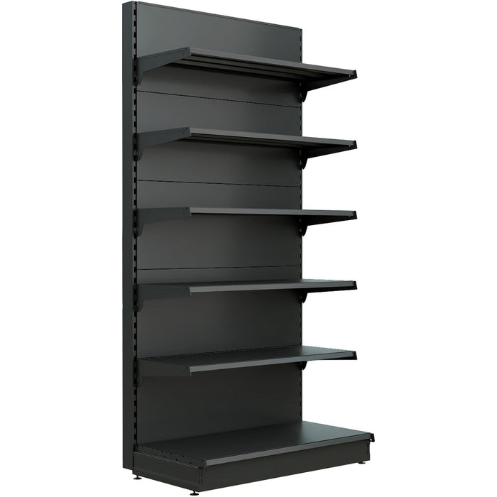 Retail Wall Shelving Add On Unit Black| Nsreu11 Black100 Add Makfry