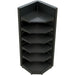 Retail Wall Shelving Corner Unit Black | Nsreu11 Blackcorner Makfry