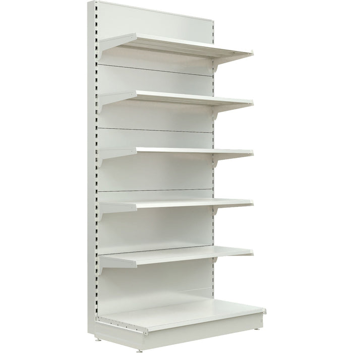 Retail Wall Shelving Starter Unit White | Nsreu11 White100 Start Makfry