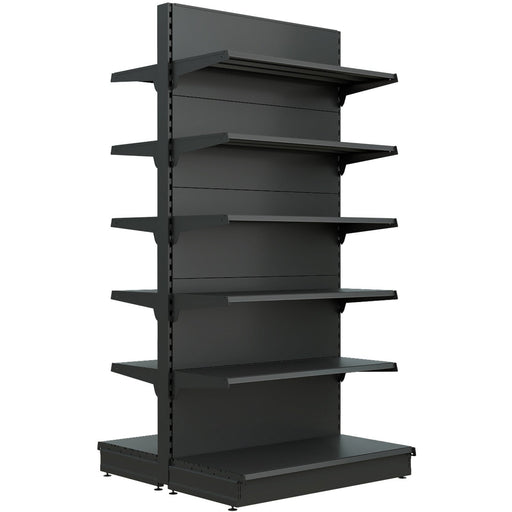 Retail Gondola Shelving Unit Black| Nsreu12 Blackdouble Makfry