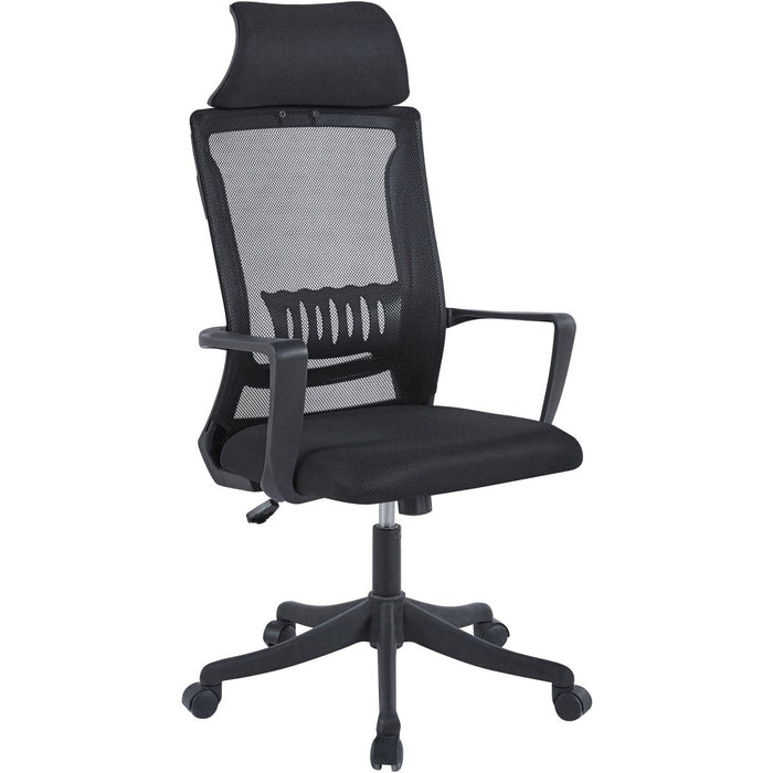 Mesh Office Chair with Headrest Black |  OC2521 Makfry