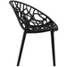 Bistro Dining Chair Plastic Black Indoors & Outdoors |  WW030BLACK Makfry