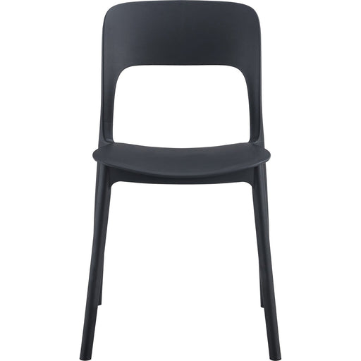 Bistro Dining Chair Polypropylene Indoors & Outdoors 395x400x780mm Black |  P155BLACK Makfry