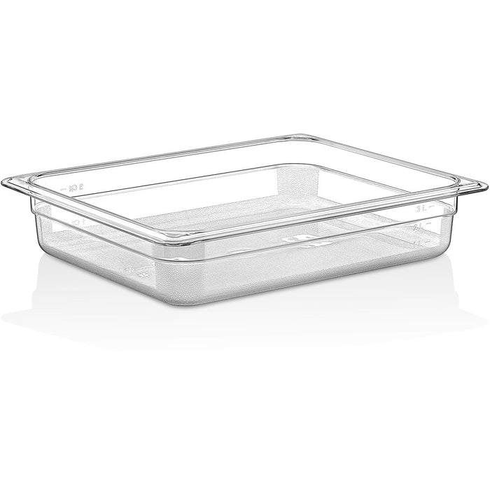 Polycarbonate Gastronorm Pan GN1/2 Depth 65mm Clear |  P8122 Makfry