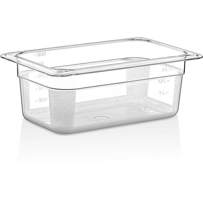 Polycarbonate Gastronorm Pan GN1/4 Depth 100mm Clear |  P8144 Makfry