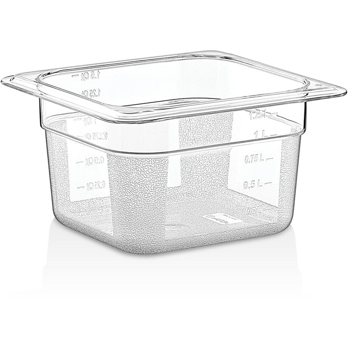Polycarbonate Gastronorm Pan GN1/6 Depth 100mm Clear |  P8164 Makfry
