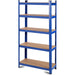 Industrial Shelving Unit Medium duty 700x300x1500mm 5 shelves 175 kg/shelf Powder coated steel |  P7030 Makfry