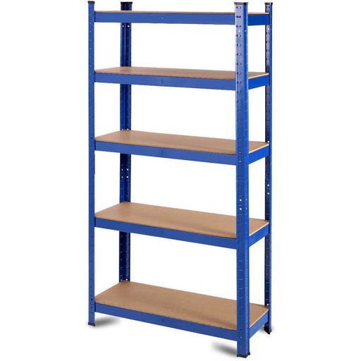 Industrial Shelving Unit Medium duty 900x300x1800mm 5 shelves 175 kg/shelf Powder coated steel |  P9030 Makfry