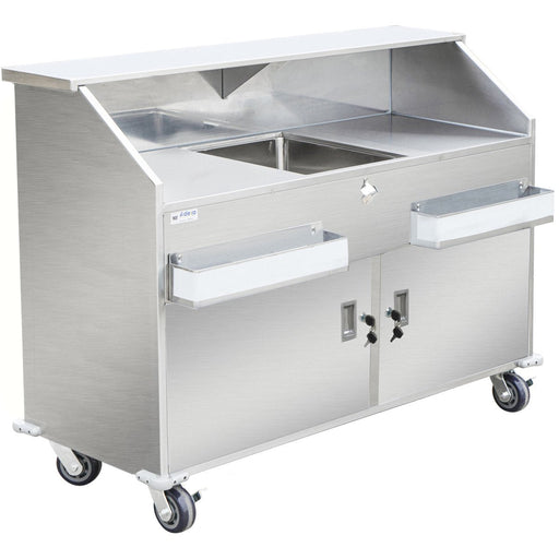 Commercial Portable Bar Stainless Steel With Doors 1550x580x1200mm | Pb2361 Hdss Makfry