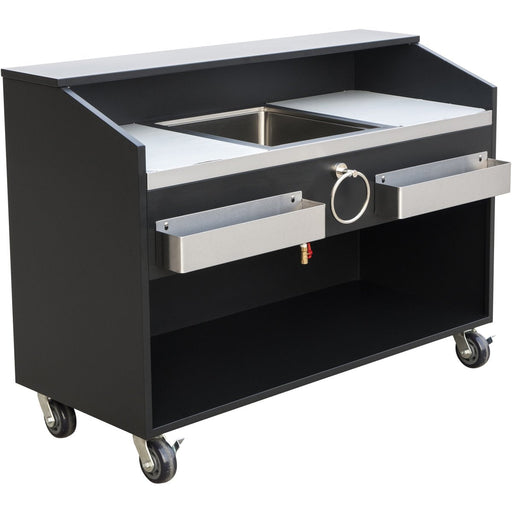 Commercial Portable Bar Stainless Steel &Amp; Black 1550x600x1100mm | Pb2461 Blm Makfry