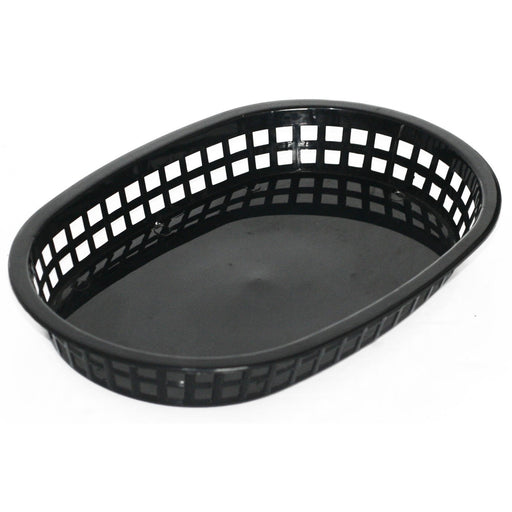 Oval Serving Basket Black 273x184x38mm |  PBO6 Makfry