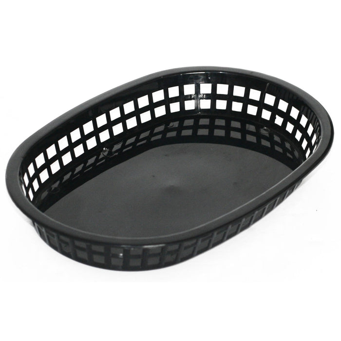 Oval Serving Basket Black 273x184x38mm |  PBO6 Makfry