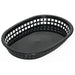 Oval Serving Basket Black 273x184x38mm |  PBO6 Makfry