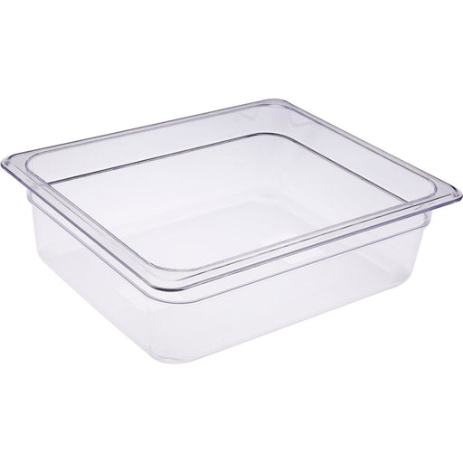 Heavy duty Polycarbonate Gastronorm Pan GN1/2 Depth 100mm Clear 5 litres |  PCPAN12100 Makfry