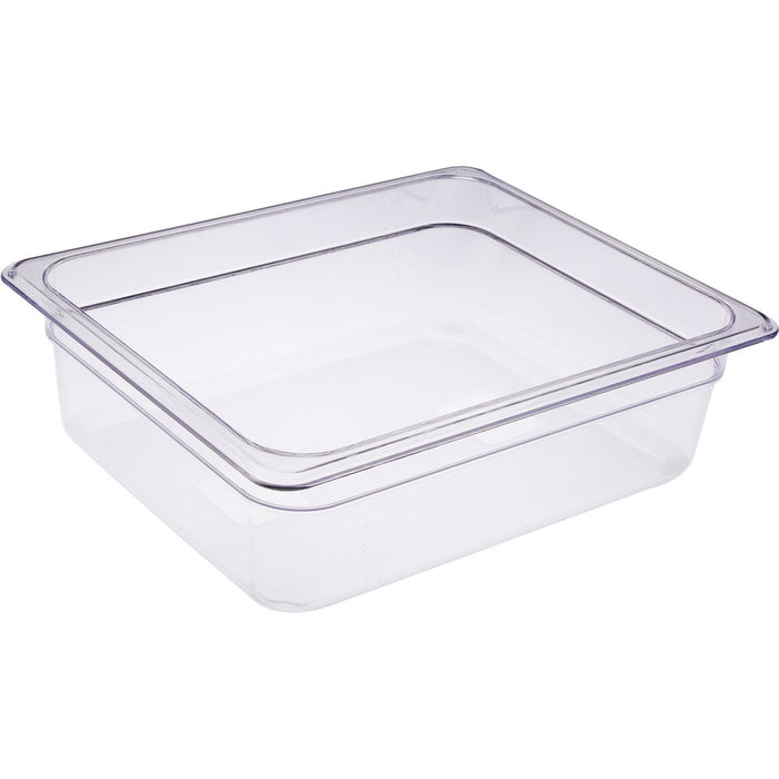 Heavy duty Polycarbonate Gastronorm Pan GN1/2 Depth 100mm Clear 5 litres |  PCPAN12100 Makfry