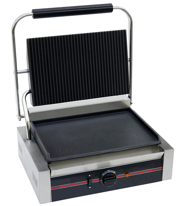 Infernus Half Ribbed Double Panini Grill