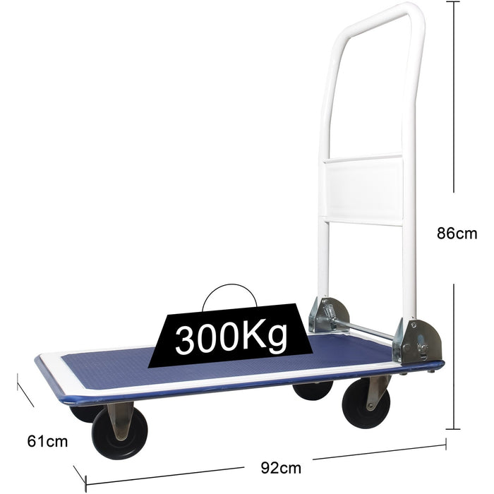 Heavy Duty Foldable Platform Trolley Truck 300kg Capacity 610x920x860mm |  PH300 Makfry
