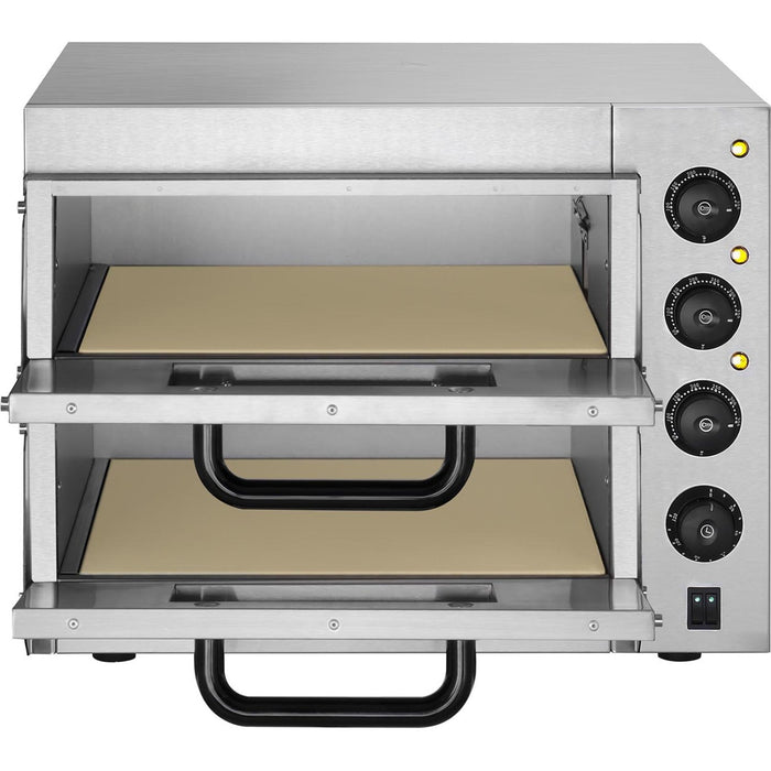 B Grade Electric Pizza Oven 4+4 Pizzas Of 8’’ | Po04 B Grade Makfry