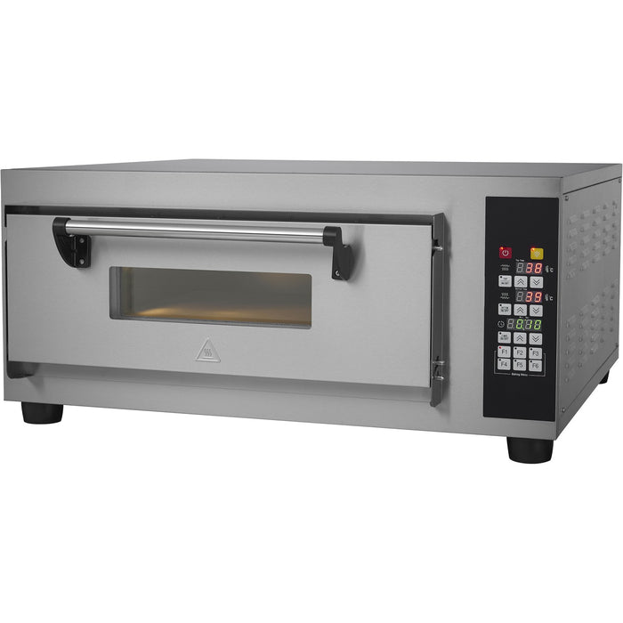 Commercial Pizza oven Electric 1 chamber 500x500mm 450°C Digital controls 4.2kW 230V |  PS551E