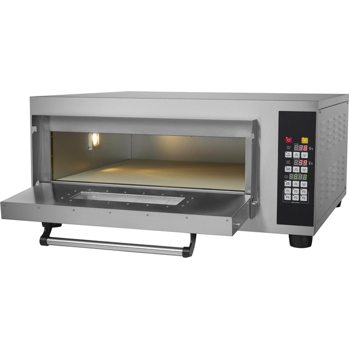 Commercial Pizza oven Electric 1 chamber 400x400mm 450°C Digital controls 2.6kW 230V |  PS441BE