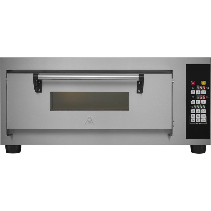 Commercial Pizza oven Electric 1 chamber 500x500mm 450°C Digital controls 4.2kW 230V |  PS551E