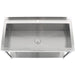 Commercial Pot Wash Sink Stainless Steel 1 Bowl Splashback Bottom Shelf 1600x600x900mm Square Legs | Psa16060 U Makfry