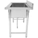 Commercial Hand And Pot Wash Sink Stainless Steel 1 Bowl Splashback 1000x700x900mm Round Legs | Psr10070 Makfry