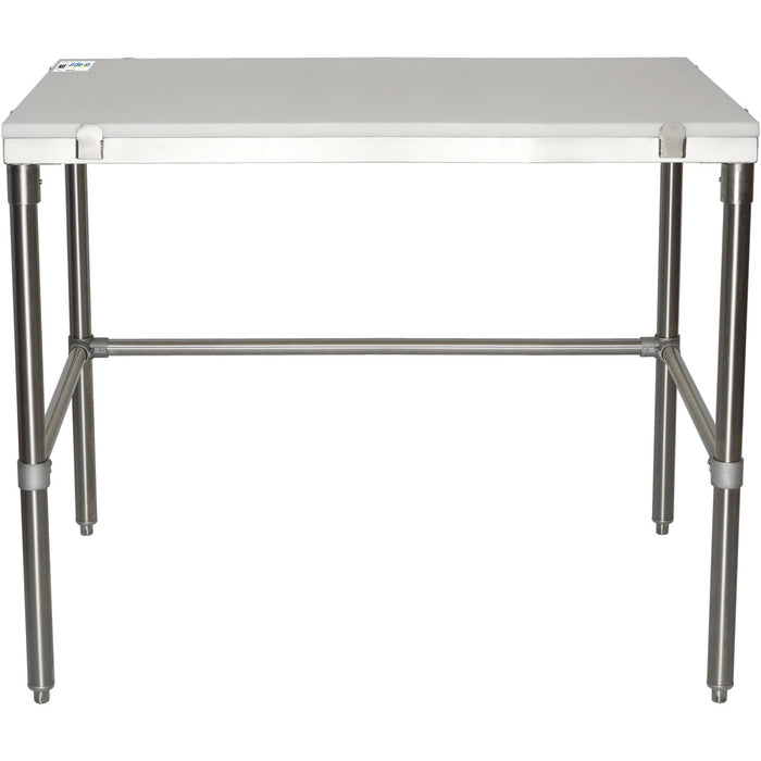Professional Solid Stainless Steel Poly Top Work Table 1200x600x900mm | Pswt600 X1200 Ob Makfry