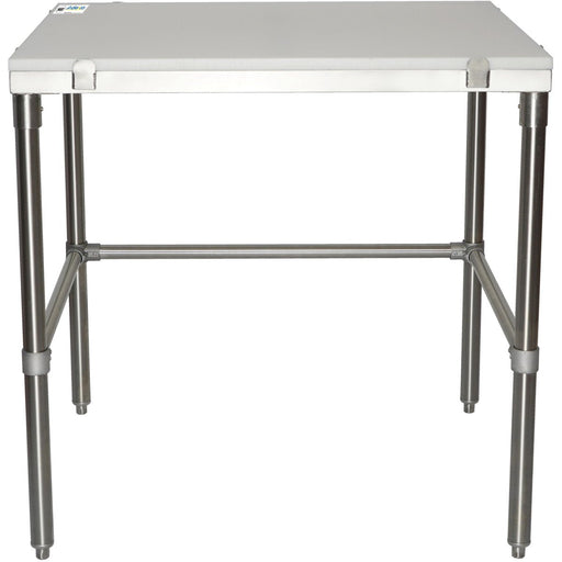 Professional Solid Stainless Steel Poly Top Work Table 900x600x900mm |  PSWT600X900OB Makfry