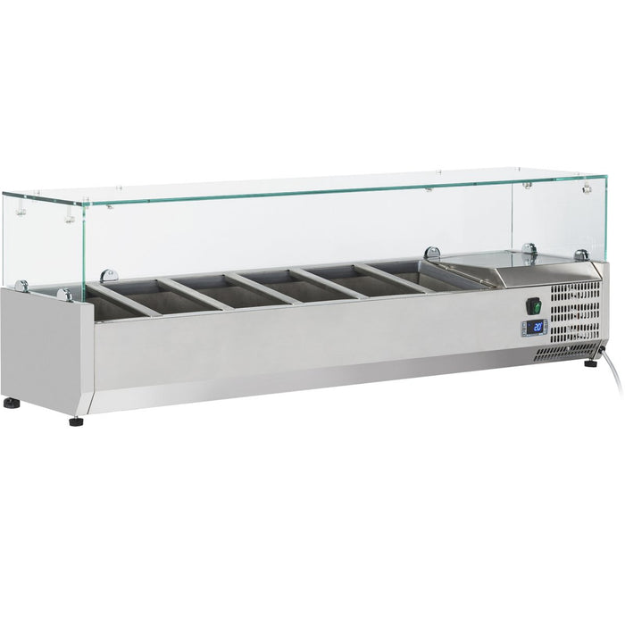 Refrigerated Servery Prep Top 1400mm 6xGN1/4 Depth 330mm |  PT14