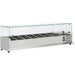 B Grade Refrigerated Servery Prep Top 1500mm 7x Gn1/4 Depth 330mm | Thv1500/330 B Grade Makfry