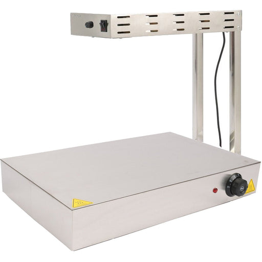 Commercial Warming Tray with Heating lamp Stainless steel 500x500mm |  PWE5050 Makfry