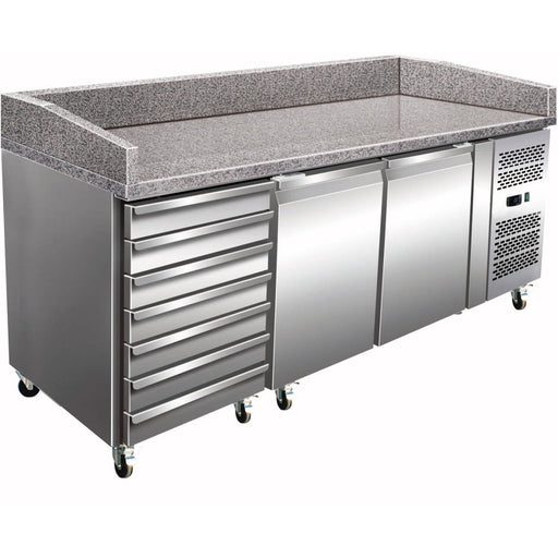 Refrigerated Pizza Preparation Table 2 Door 7 Neutral Drawers | Thpz2610 Tn Makfry