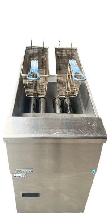 Pitco Twin Basket Single Tank Gas Fryer SG14S-Refurbished Canmac Refurbished