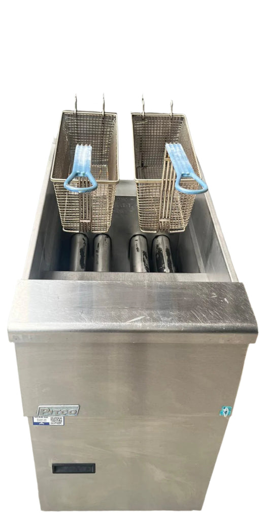 Pitco Twin Basket Single Tank Gas Fryer SG14S-Refurbished Canmac Refurbished