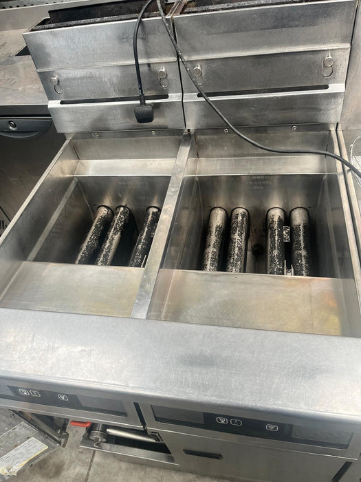 Pitco Twin Tank Gas Fryer With Warming Station Refurbished Canmac Refurbished