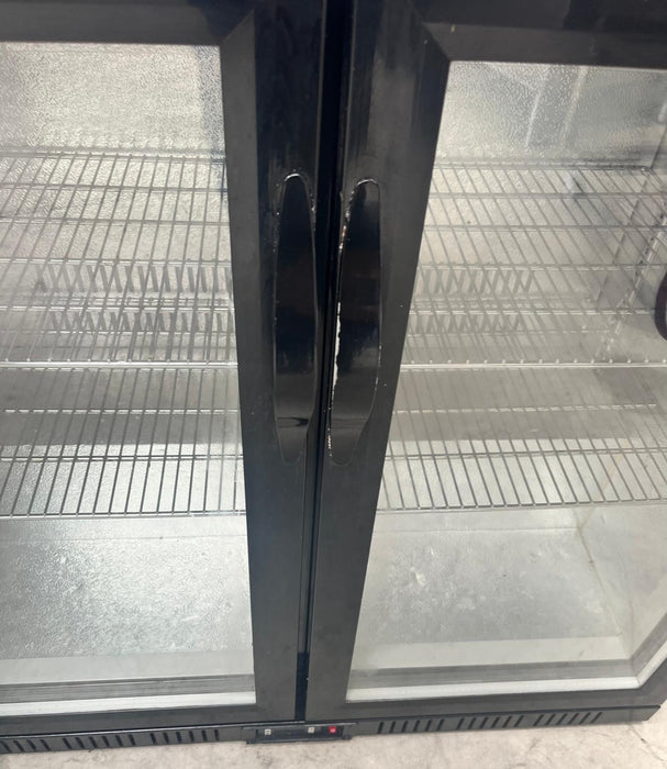 Polar GL012 Double Hinged Door Back Bar Cooler Black-Refurbished Canmac Refurbished