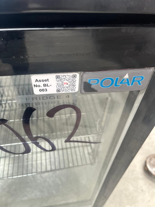 Polar GL012 Double Hinged Door Back Bar Cooler Black-Refurbished Canmac Refurbished