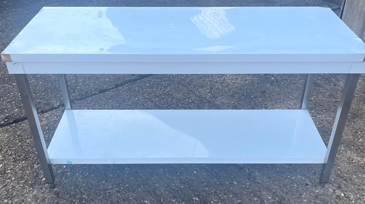 Professional Work table Stainless steel Bottom shelf 1600x600x850mm-B Grade Canmac Refurbished