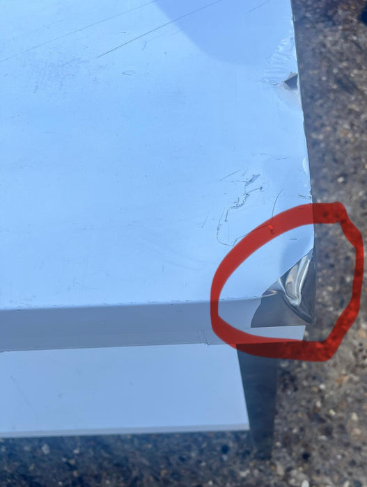 Professional Work table Stainless steel Bottom shelf 1600x600x850mm-B Grade Canmac Refurbished