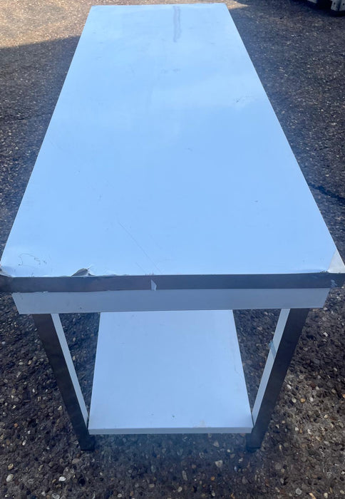 Professional Work table Stainless steel Bottom shelf 1600x600x850mm-B Grade Canmac Refurbished