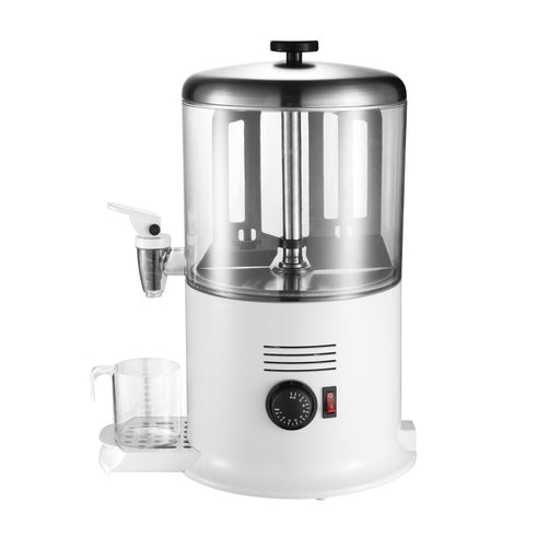 Commercial Hot Chocolate Dispenser / Drink Warmer 6 litres Dual Thermostat White |  Q7006WHITE Makfry