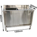 Commercial Stainless Steel Sink With Cupboard &Amp; Splashback 1 Bowl Left Side 1200x600x850mm | Qnh1002 Makfry