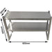 Double Tier Overshelf with Square Tubing Stainless Steel 900x280x600mm |  QNH102 Makfry