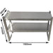 Double Tier Overshelf with Square Tubing Stainless Steel 1500x280x600mm |  QNH106 Makfry