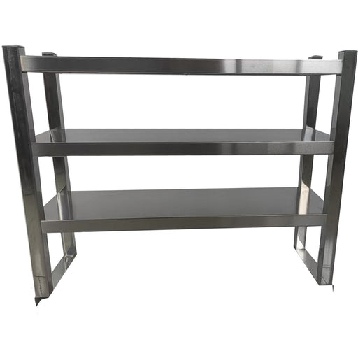 Triple Tier Overshelf with Square Tubing Stainless Steel 900x280x750mm |  QNH202 Makfry