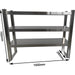 Triple Tier Overshelf with Square Tubing Stainless Steel 1500x280x750mm |  QNH206 Makfry