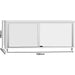 Commercial Stainless Steel Sliding Door Work Table Cabinet With Shelf 2100x600x850mm | Qnh308 Makfry